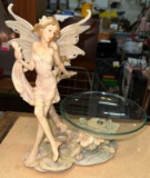 Pretty Fairy Statue with Bowl 13