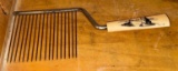 Old Spigetty Fork with Walrus Ivory Engraved by an Eskimo