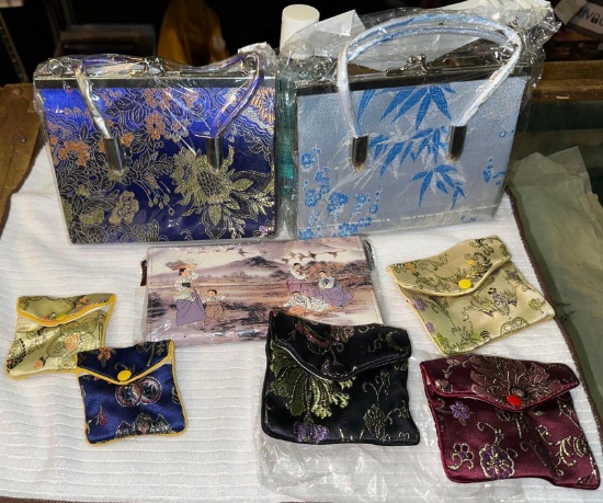 Lot of New Oriental Purses, Coin Pouches and Wallets