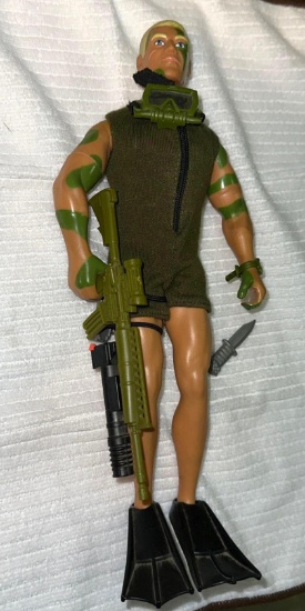 Scuba GI Joe with Green Camouflage with Accessories