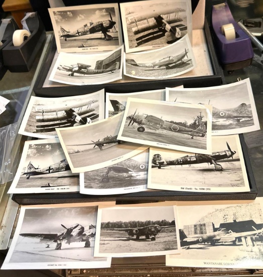 15 - 1940's Photos of German and Japanese Fighter Planes