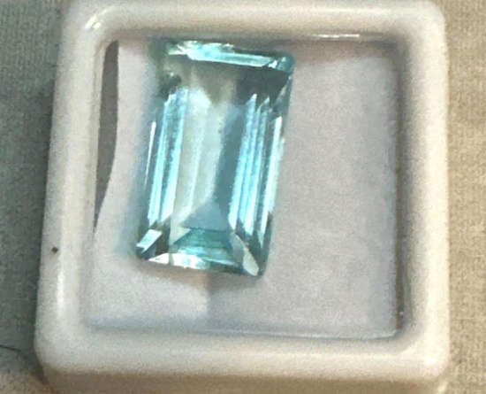 11.15cts Aquamarine Gemstone emerald Cut