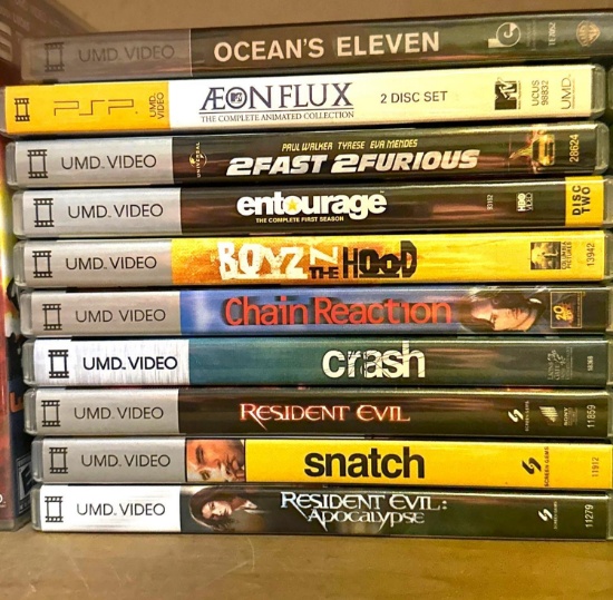 10 UMD Videos for PSP