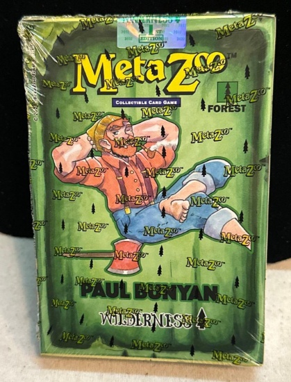 New Sealed Meta Zoo Paul Bunyan Wilderness 1st Edition Cards