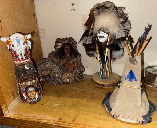 Native American Collectibles- 4 Medium Pieces