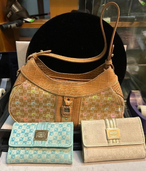 Liz Claiborne Purse and 2 Wallets- New/Like New