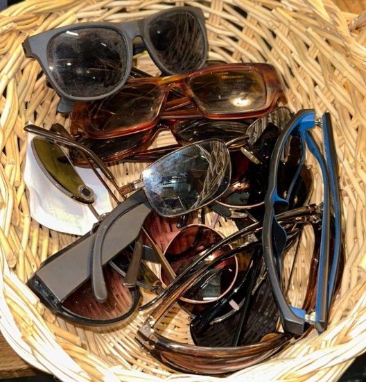 Basket Full of sunglasses