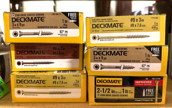 6 Boxes of Deck mate Screws