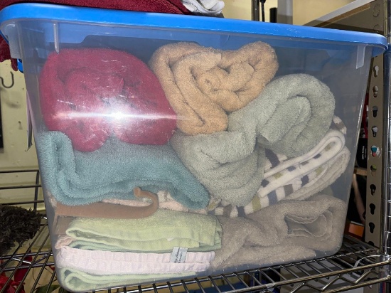 Bin full of Towels