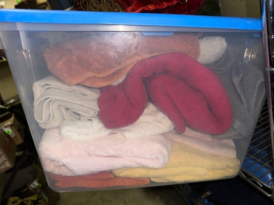 Bin full of Towels