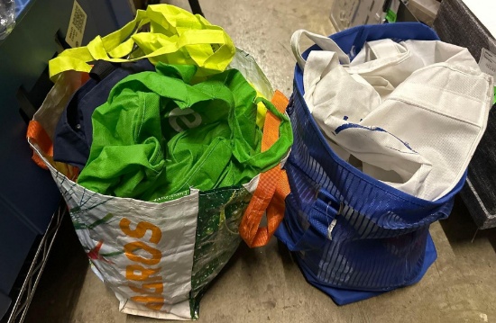 Lot of Reusable Shopping Bags