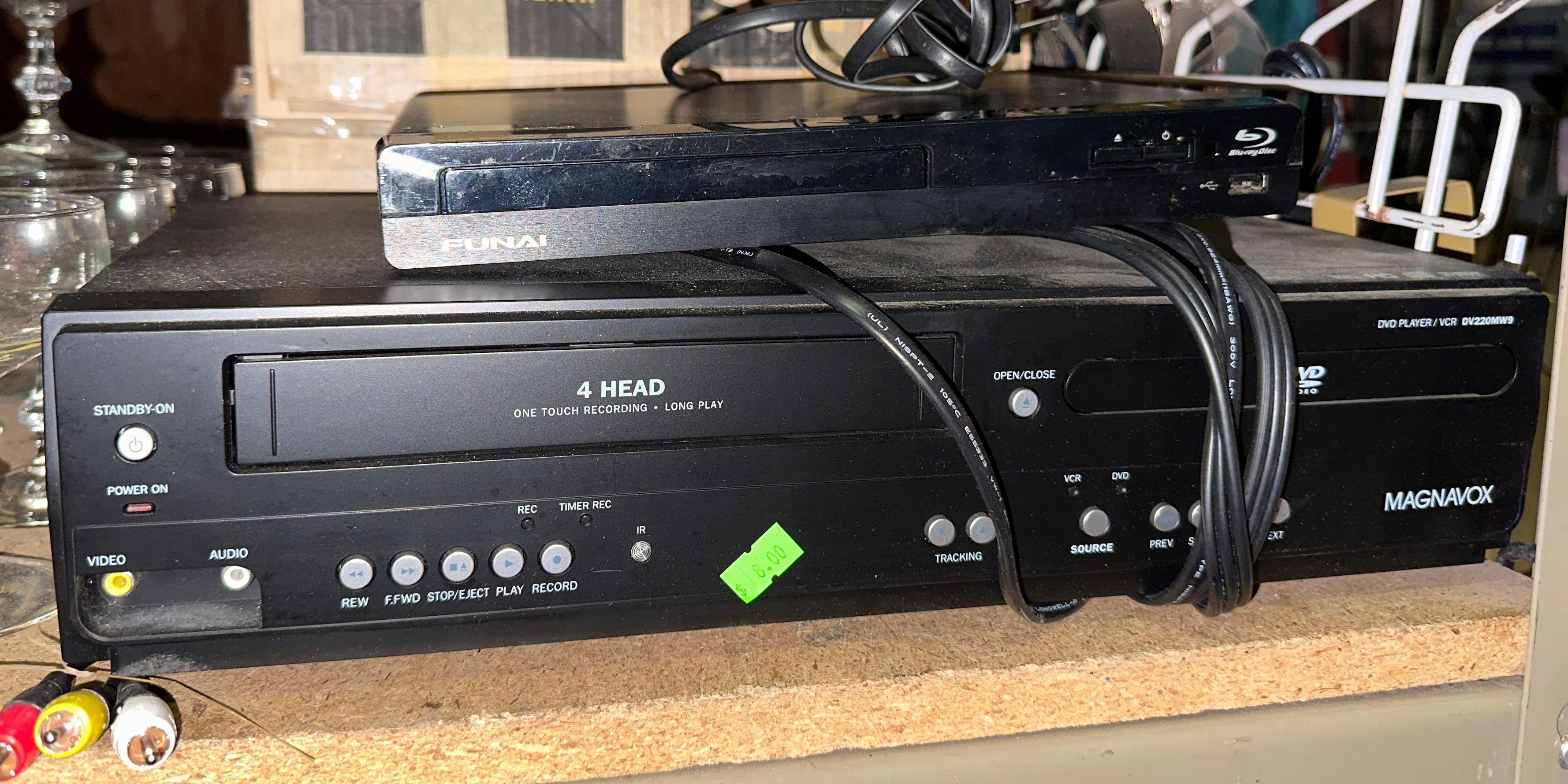 Magnavox DVD/VCR Player and Funai Blu ray Player Proxibid
