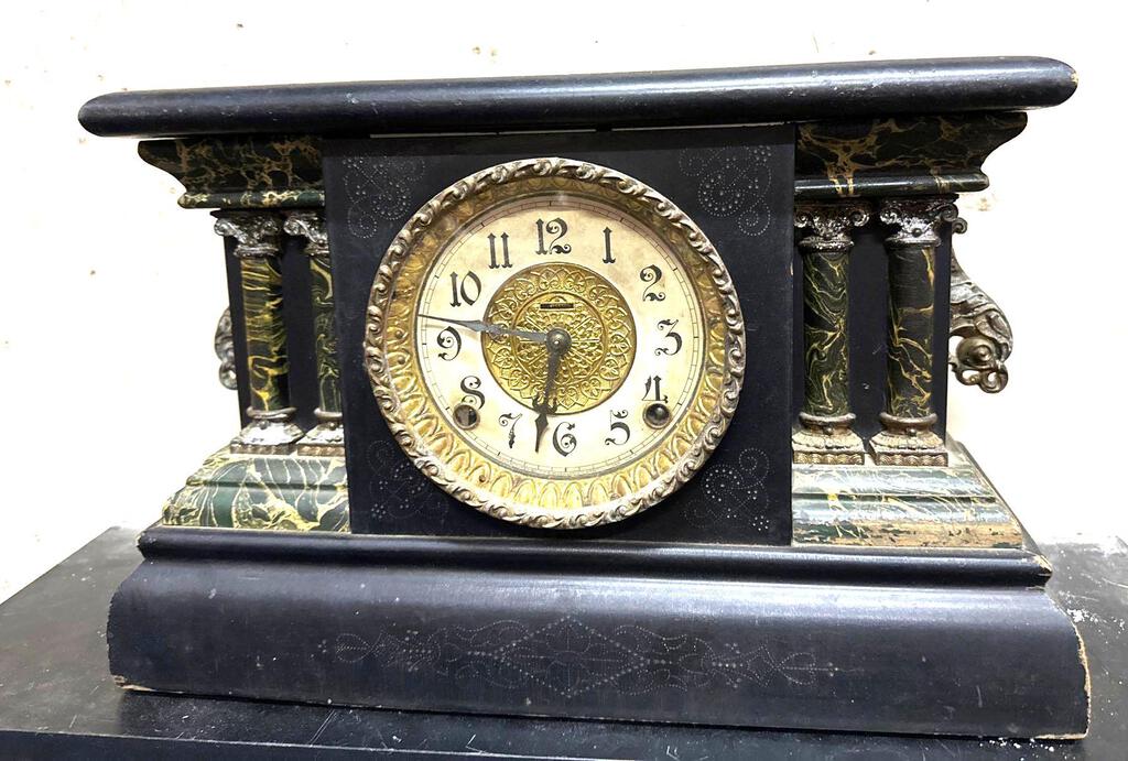 Antique 1900-1910 Ingraham Adrian Mantle Clock Proxibid