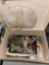 Jewelry Box with Unsearched Jewelry from storage unit- Gems, Rocks, Marbles, Beaded Purse etc