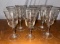 Set of 6 Etched Glasses with Bamboo Design