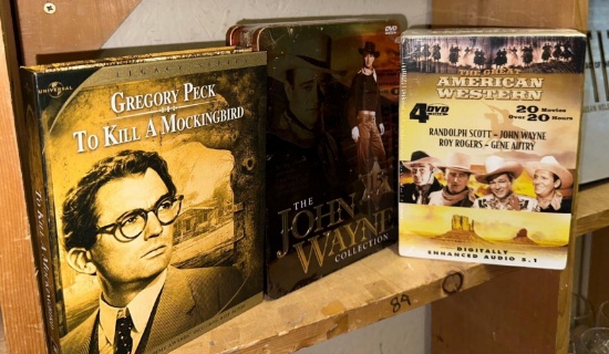 New The Great American Western 20 Movies, New John Wayne 15 movies & To kill a Mockingbird series