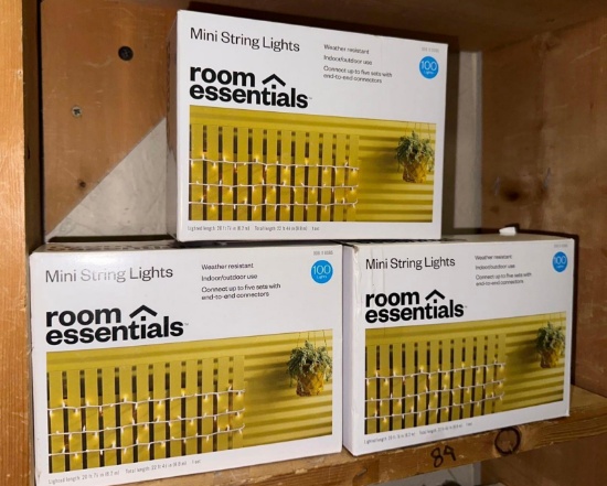 3 New Boxes of Mini String Lights 100 lights per box