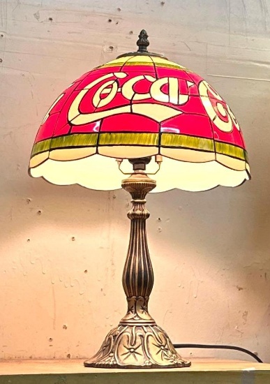 Coca Cola Lamp and Shade- works