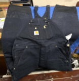Carhartt Traditional Duck Bib Overalls Black Size 34x34 RN#14806