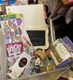 Art lot- Books, New Canvas, Stickers, Paint Brushes, wood Putty & More
