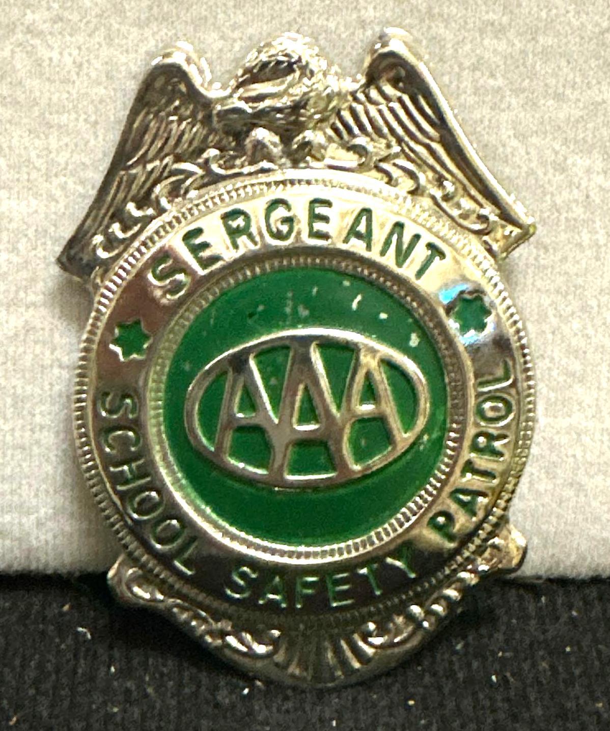 1940's AAA School Safety Patrol Sargent Badge | Proxibid