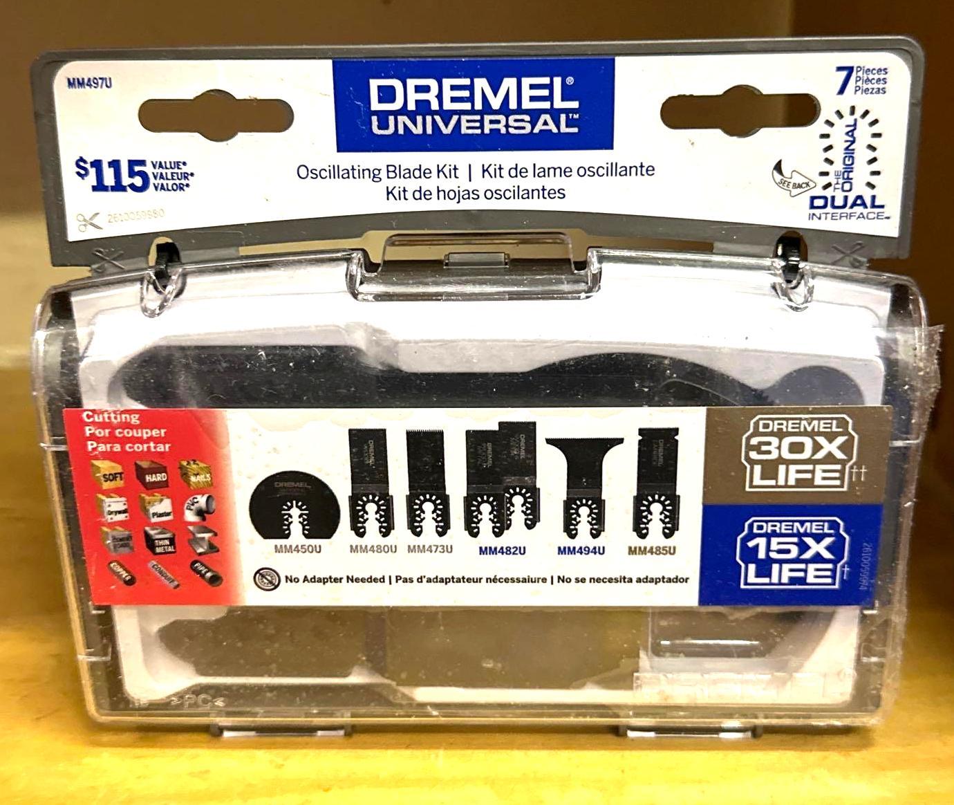 New Dremel Universal Oscillating Blade Kit 7 Proxibid