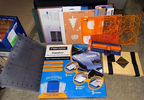Craft lot- Shape Cutter, embossing System, Paper and more