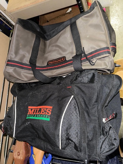 2 Duffel Bags in good shape- Samsonite & Miles Sand & Gravel