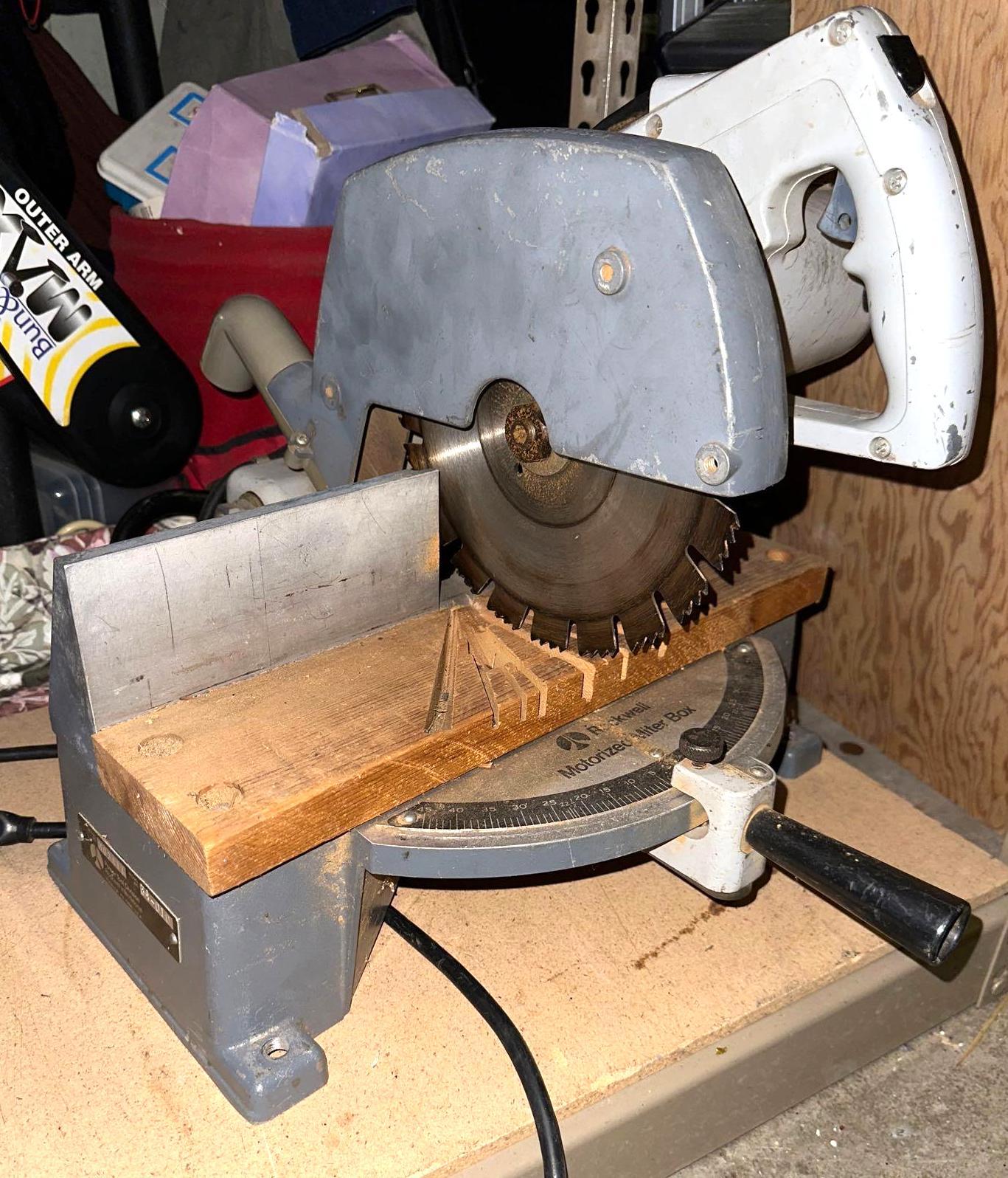 Rockwell Motorized Miter Box Saw Works Proxibid