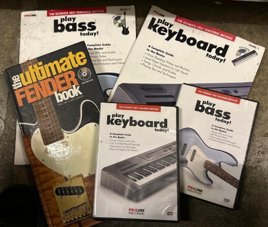 Learn to Play the Keyboard and Guitar Books and DVD's