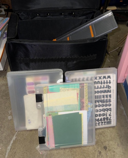 Scrapbook Case Full of Supplies