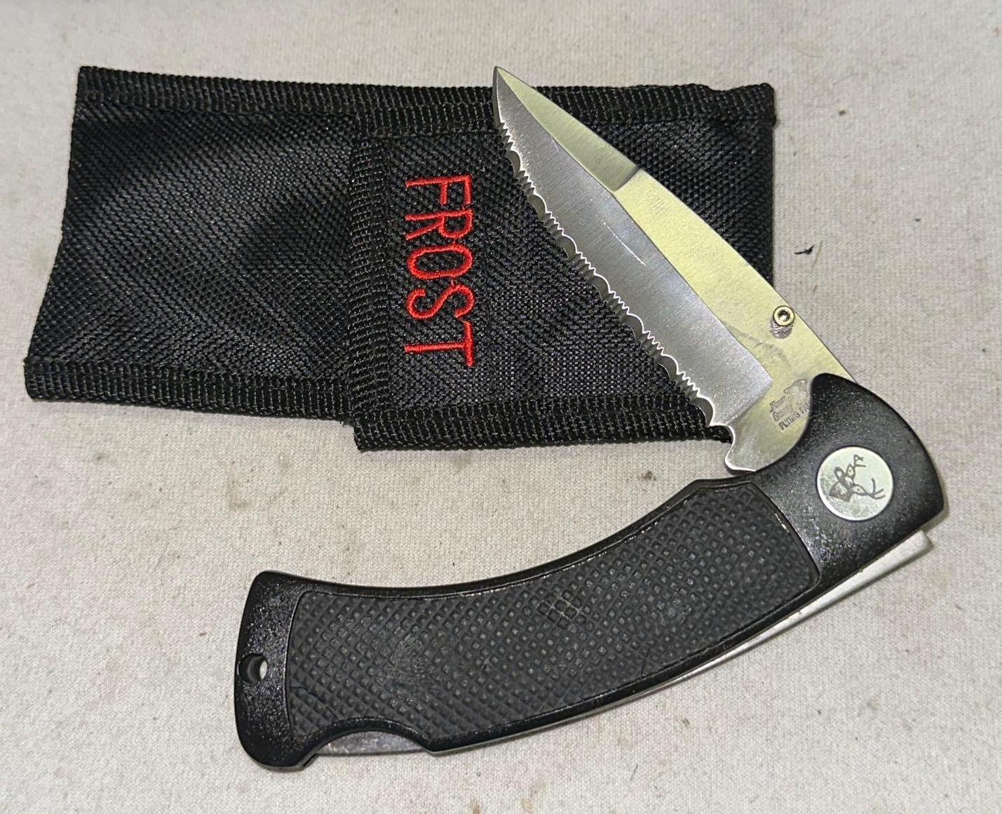 New Frost Cutlery Flying Falcon Pocket knife with Proxibid