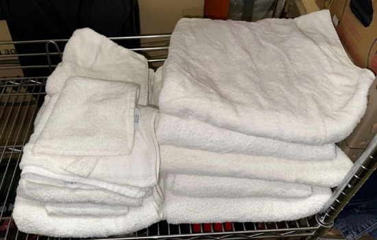 Big Lot of White Towels
