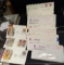 20 Envelopes full of 1st day Cover US postage stamps- about 70 Covers - most from the 1980's