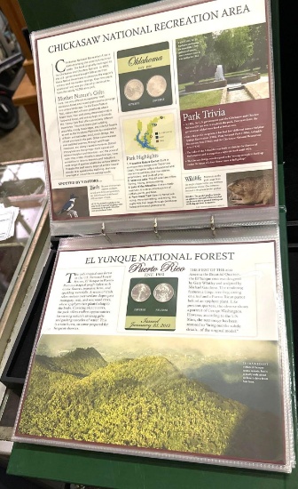The National Parks Quarter Collection 25 pages- 50 Quarters total