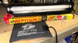 Aquarium/ Reptile light fixture, New Fluorescent Light bulb and Heater Pad