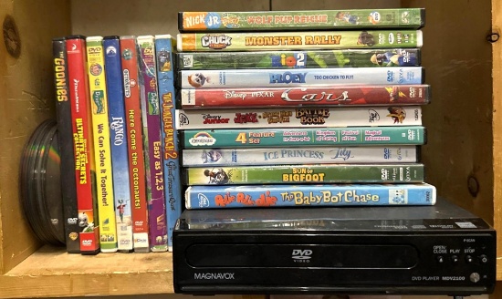 Magnavox DVD player and Kid DVD's