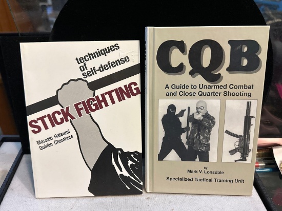 2 Self Defense Books- Stick Fighting and Guide to Unarmed Combats and Close quarter shooting