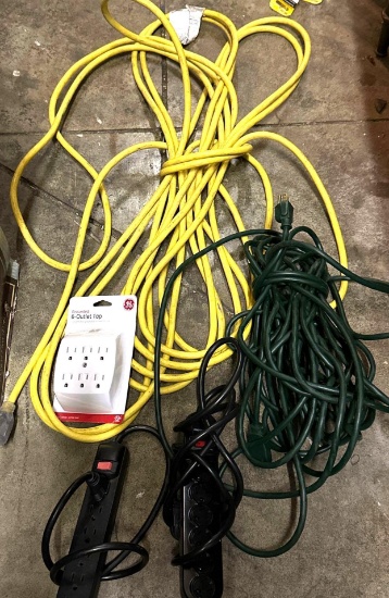 2 Extra Long Extension cords, Power strips and multi outlet