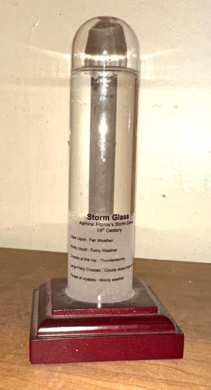 Admiral Fitzroy's Historic Storm Glass Weather instrument 19th century