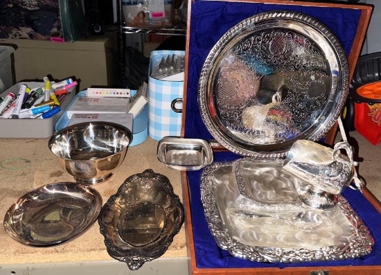 Silver Plate Lot- 6 Pieces are Brand new- Webster Wilcox, WMF-IKORA and Reed & Barton