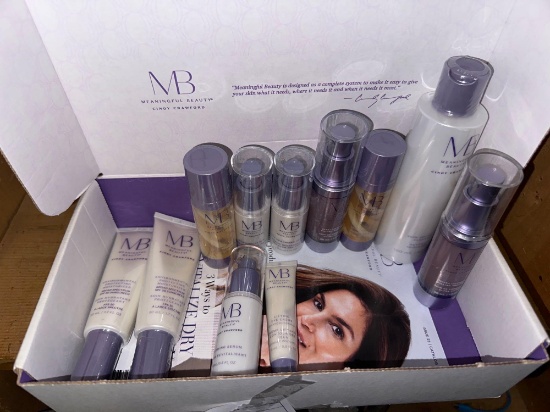 Lot of Brand New Cindy Crawfords "Meaningful Beauty" Skin Care Products- over $175 retail