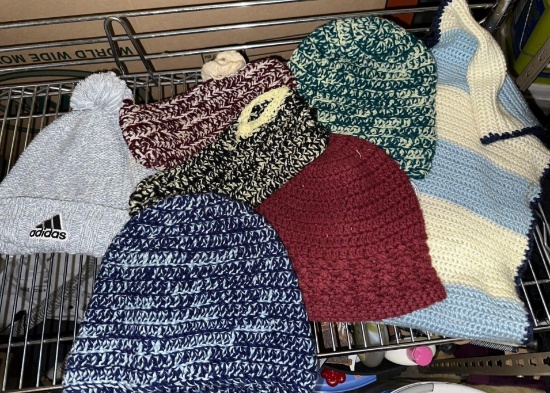 Adidas Winter Hat, Knitted Hats and Knitted Scarf