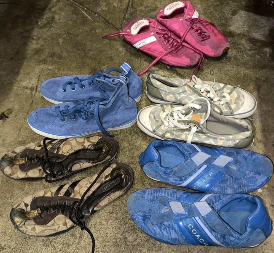 5 Pairs of Coach Shoes- Need a Little TLC size 8