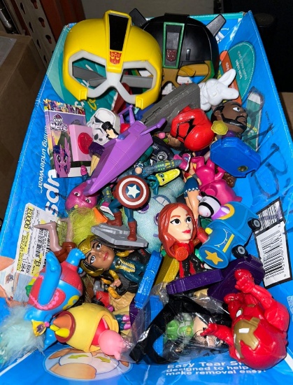 Big Box of Collectible toys- Action Figures, McDonalds toys, Disney Infinity etc