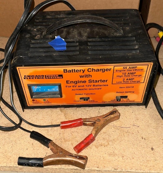 Chicago Electric Battery Charger with Engine starter
