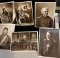 6 Historic Photo Photo Cards Sepia Tone Custer and 23 Officers & wifes, Buffalo Bill etc