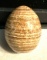Natural Brown Banded Aragonite Crystal Chocolate Calcite Egg