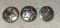 3 Sterling Silver Texas Ranger Star Lapel Pins- Early 20th Century-Scarce