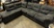 Ashley Furniture Gray Microsuede Sectional Couch- In good condition